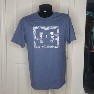 DC Shoes Blue T-Shirt Size Large